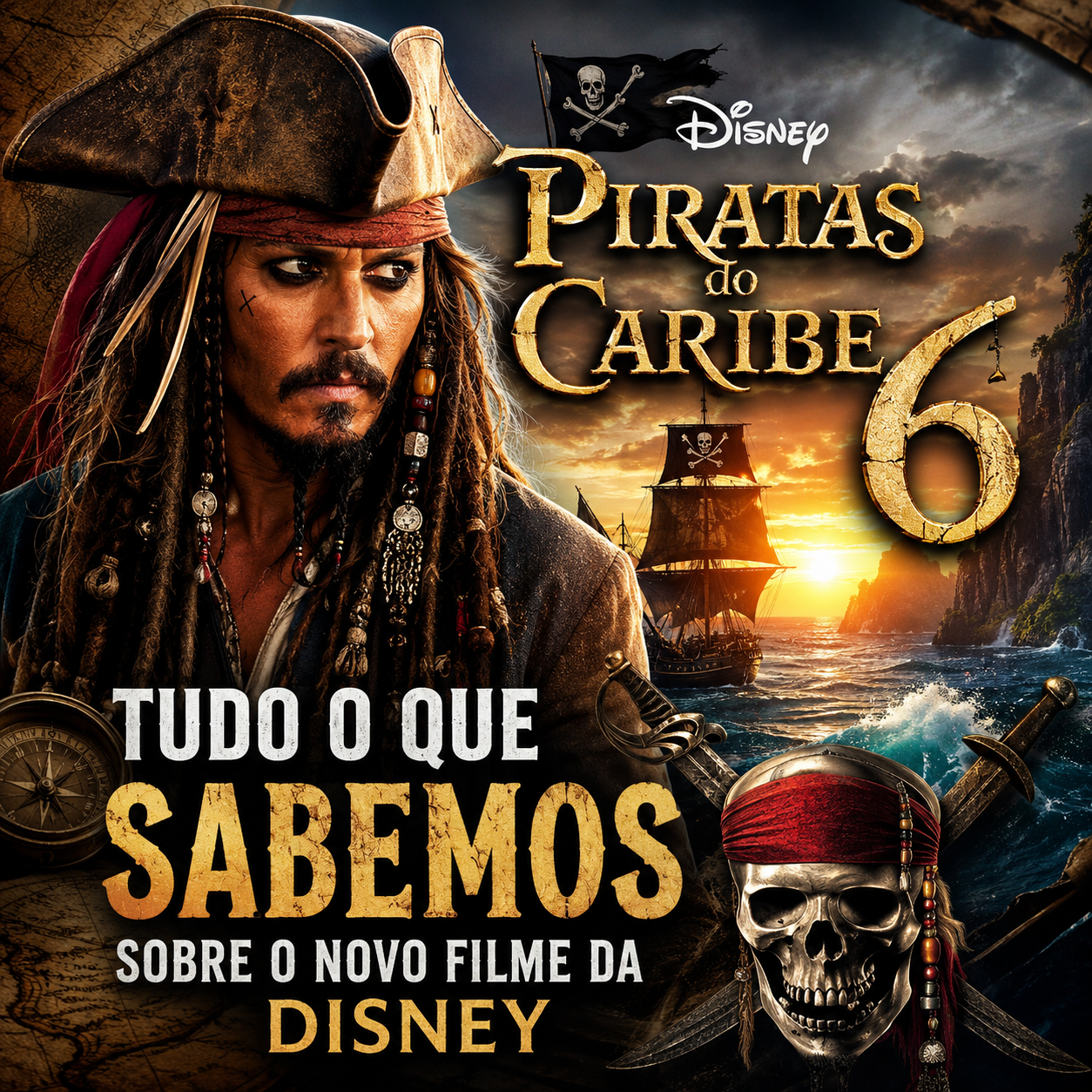 Piratas do Caribe 6: Tudo o Que Sabemos Sobre o Novo Filme da Disney e o Possível Retorno de Johnny Depp